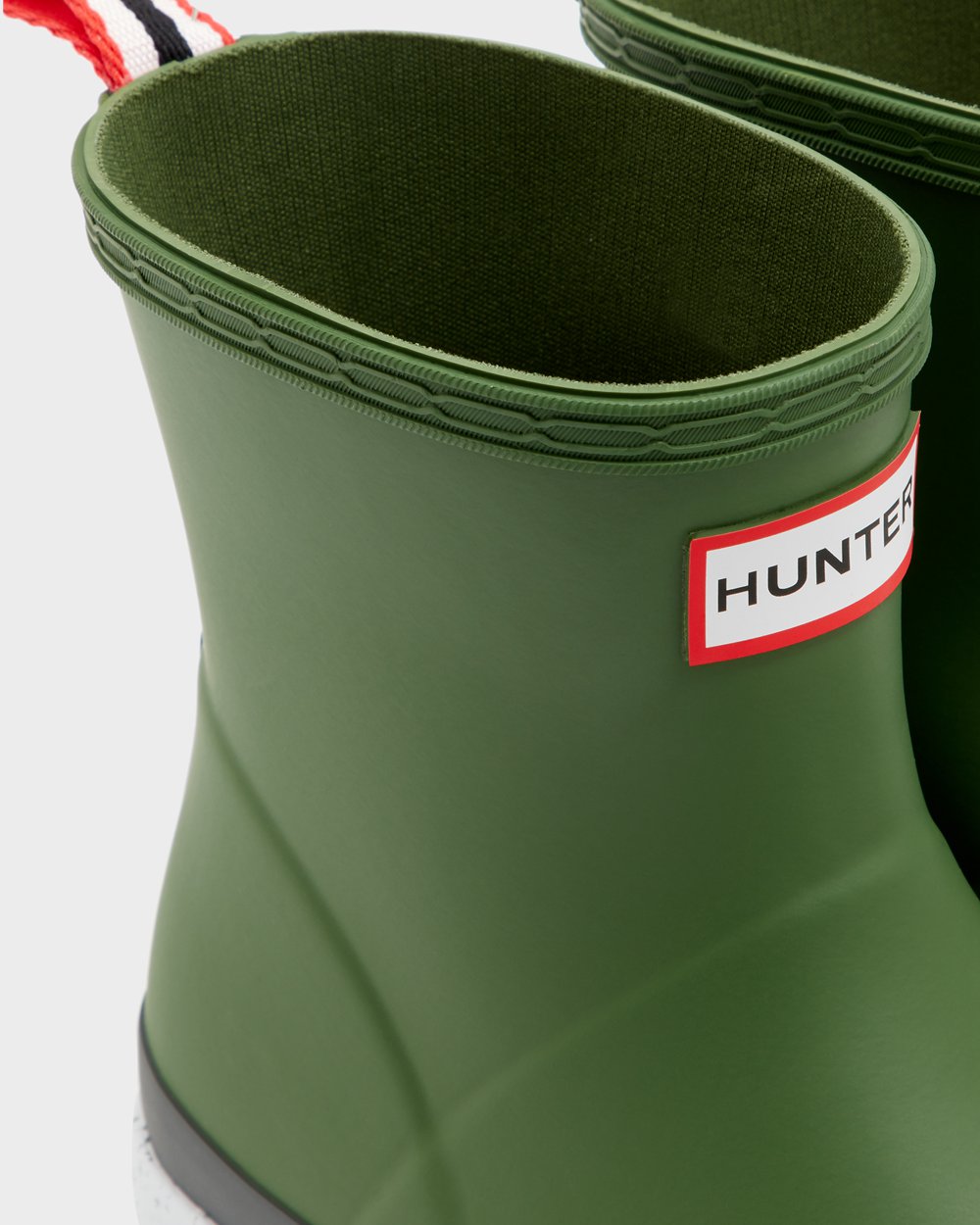 Play Botas Original Short Speckle Rain Hunter Mujer - Verdes/Blancos - 812643PCX